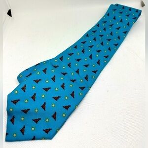 Cacties 100% Silk Howling Wolf Moon Necktie Neck Tie